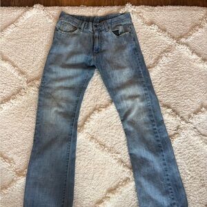 Calvin Klein Men's Faded Blue Bootcut Jeans